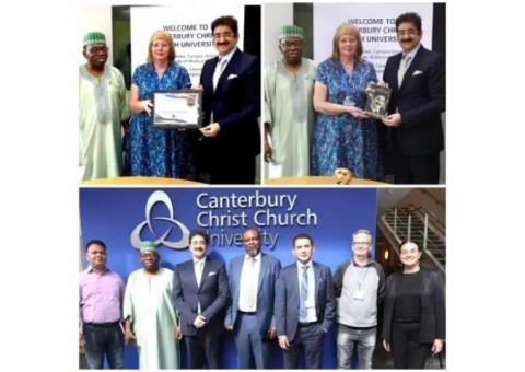 Sandeep Marwah Invited by Canterbury Christ Church University