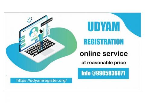 Online udyam Registration service at reasonable price @9905936071