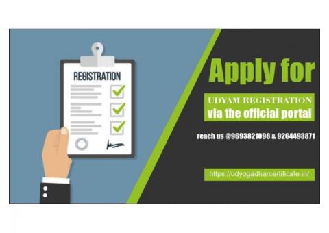Apply for udyam Registration via the official portal