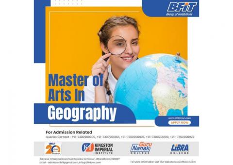 Master of Arts in geography