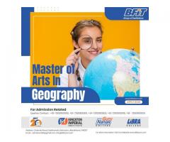 Master of Arts in geography