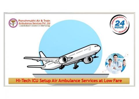 Hire Panchmukhi Air Ambulance in Darbhanga at Negotiable Price