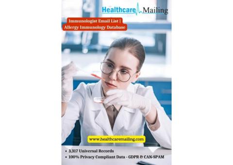 Where can I get a 100% verified Immunologist Email List?