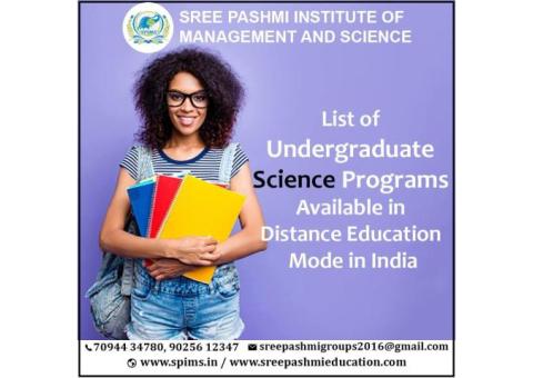 List of Undergraduate Science Programs in Distance Education