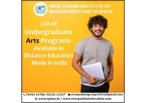 List of Undergraduate Arts Programs in Distance Education