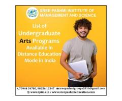 List of Undergraduate Arts Programs in Distance Education