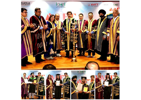 AAFT Convocation of 123rd Batch of Trainees at Marwah Studios Sets