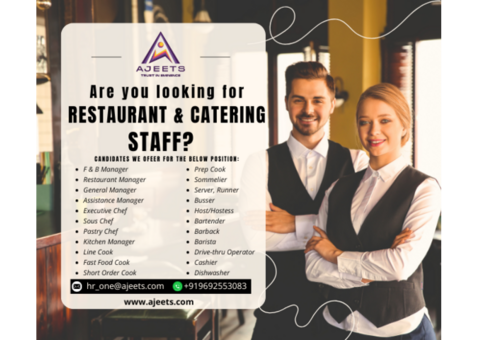Trusted Hotel Recruitment Agency from India, Nepal, and Bangladesh