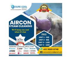 Aircon steam cleaning price singapore