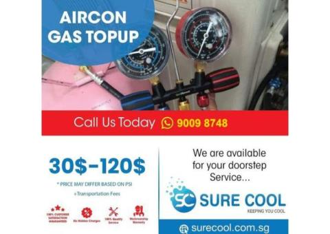Aircon gas top-up