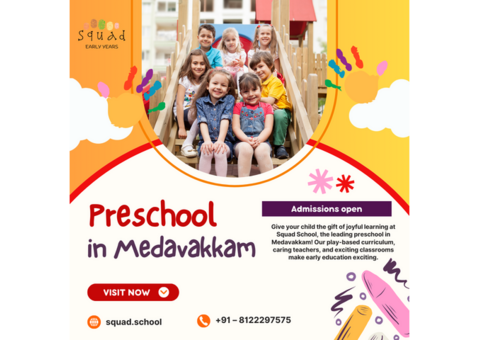 Preschool in Medavakkam - Squad School
