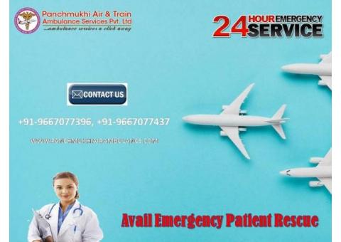 Fully Secure  Air Ambulance Service in Gorakhpur by Panchmukhi