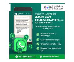 Whatsapp api is easy to integrate and engages your audience