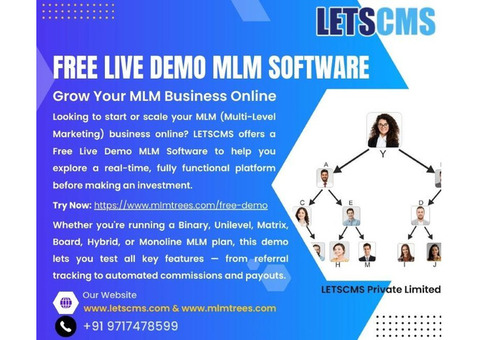 Free Live Demo MLM Software – Grow Your MLM Business Online