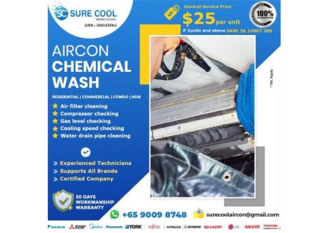 surecool aircon - aircon Chemical wash service Singapore