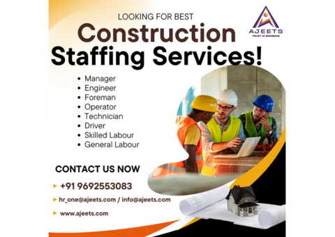 Top Construction Staffing Services in India, Nepal, Bangladesh