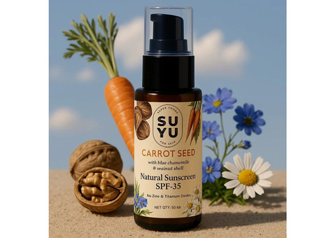 Carrot Seed Sunscreen – 100% Natural & Effective