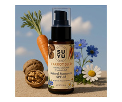 Carrot Seed Sunscreen – 100% Natural & Effective