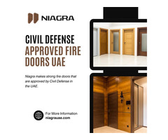 Buy Civil Defense Approved Fire Doors in UAE – Safe and Strong