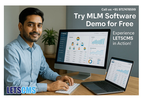 Try MLM Software & Website Demo for Free Live LETSCMS Experience