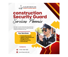 Construction Site Security Services Phoenix - LH Security