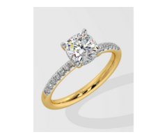 Shop Solitaire Diamond Rings with Custom Engraving