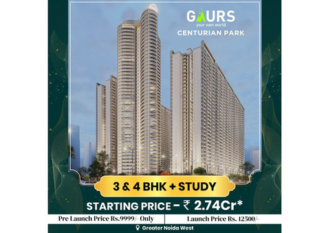 3 BHK Apartment in Greater Noida West - Gaurs Centurian Park