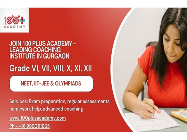 Leading Coaching Institute in Gurgaon – 100Plus Academy