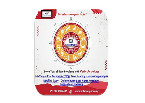 Female astrologer in India