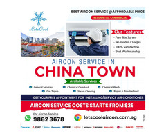 Aircon servicing in Chinatown, Singapore