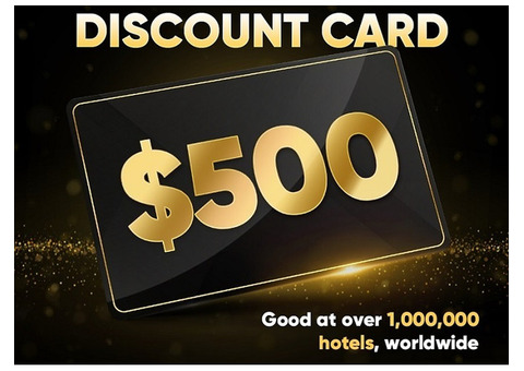 $500 Hotel Discount – Save on 1M+ Hotels!