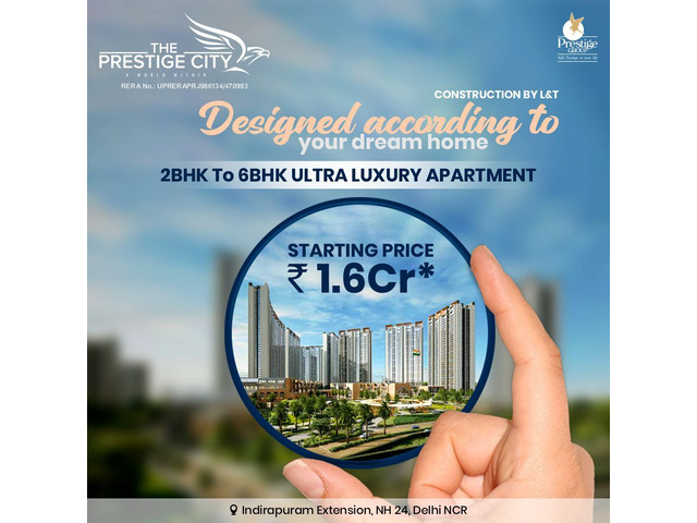 2 BHK & 6 BHK Apartment in Indirapuram Extension