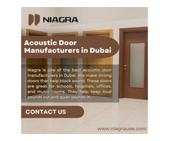 Best Acoustic Door Manufacturers in Dubai – Niagra