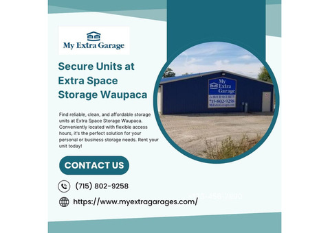 Secure Units at Extra Space Storage Waupaca