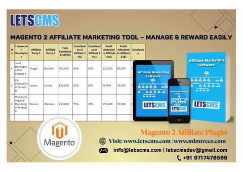 Magento 2 Affiliate Marketing Tool – Track, Manage & Reward Easily