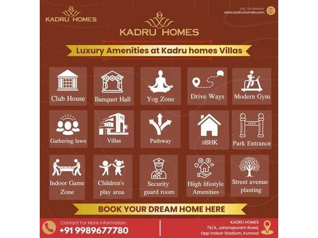 Buy 3BHK Luxurious Premium Villas in Kurnool at Affordable Prices