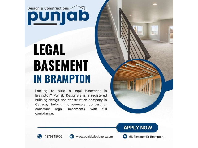 Legal Basement In Brampton – Plans By Punjab Designers