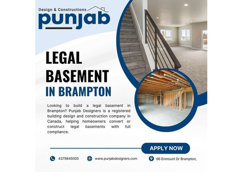 Legal Basement In Brampton – Plans By Punjab Designers