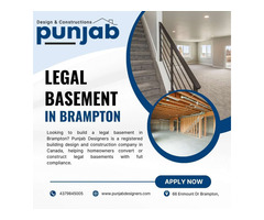 Legal Basement In Brampton – Plans By Punjab Designers