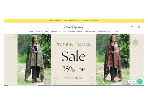 Indian Winters Need Craft Kashmir Printed Shawls
