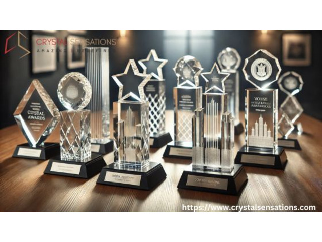 Elegant Crystal Awards with Engraving to Celebrate Excellence