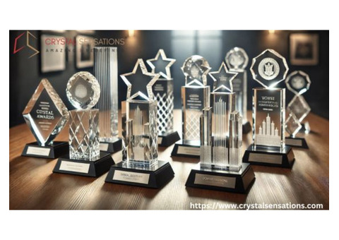 Elegant Crystal Awards with Engraving to Celebrate Excellence