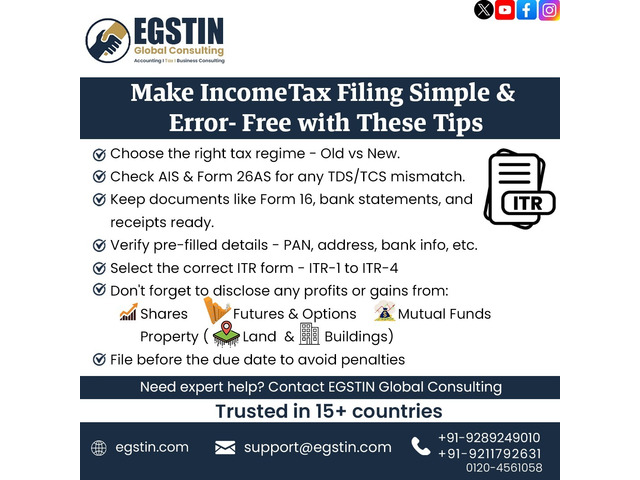 Make Income Tax Filing Simple with EGSTIN