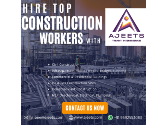 Looking for Best Construction Recruitment Agencies from India