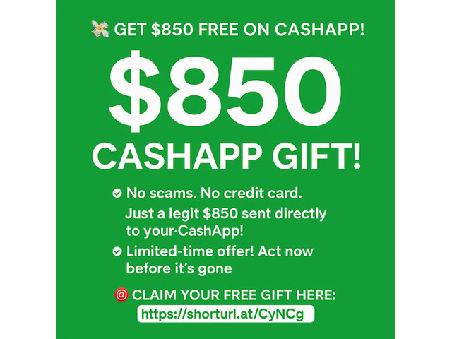 cashapp gift card $850