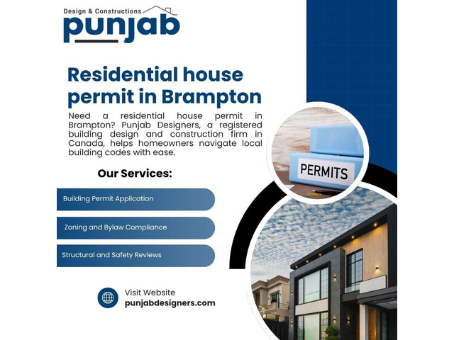 Residential House Permit In Brampton