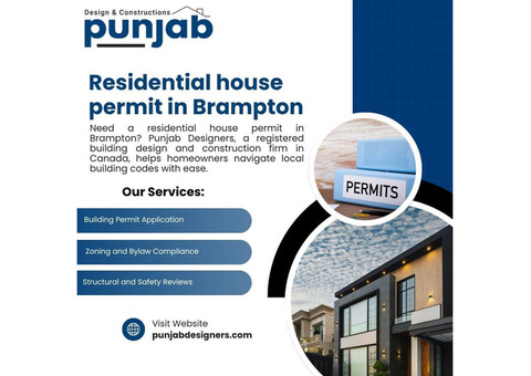 Residential House Permit In Brampton