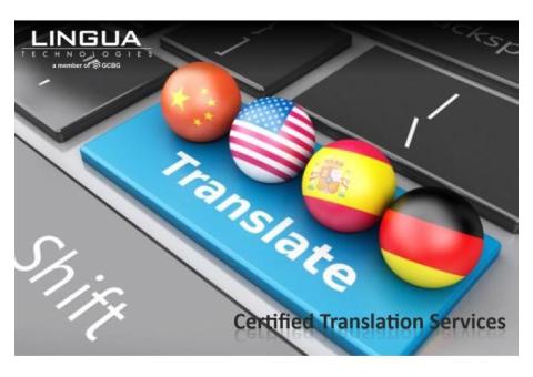 Certified Translation Services By  Lingua Technologies