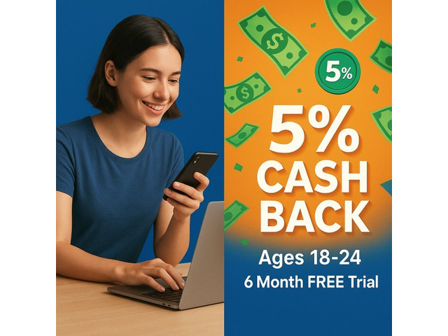 18-24? Get PAID to Shop Amazon - 5% Cash Back + FREE Trial