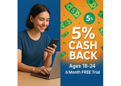 18-24? Get PAID to Shop Amazon - 5% Cash Back + FREE Trial